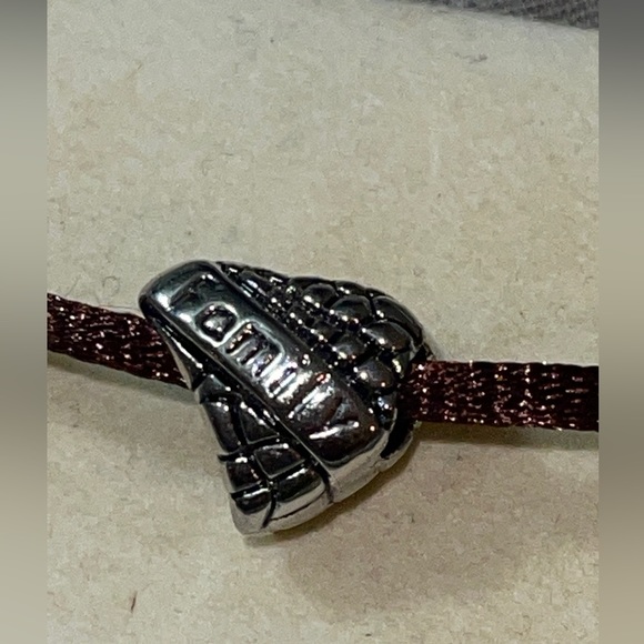 Chamilla-Style Bracelet with 3 Charms Silver in color - Picture 8 of 10